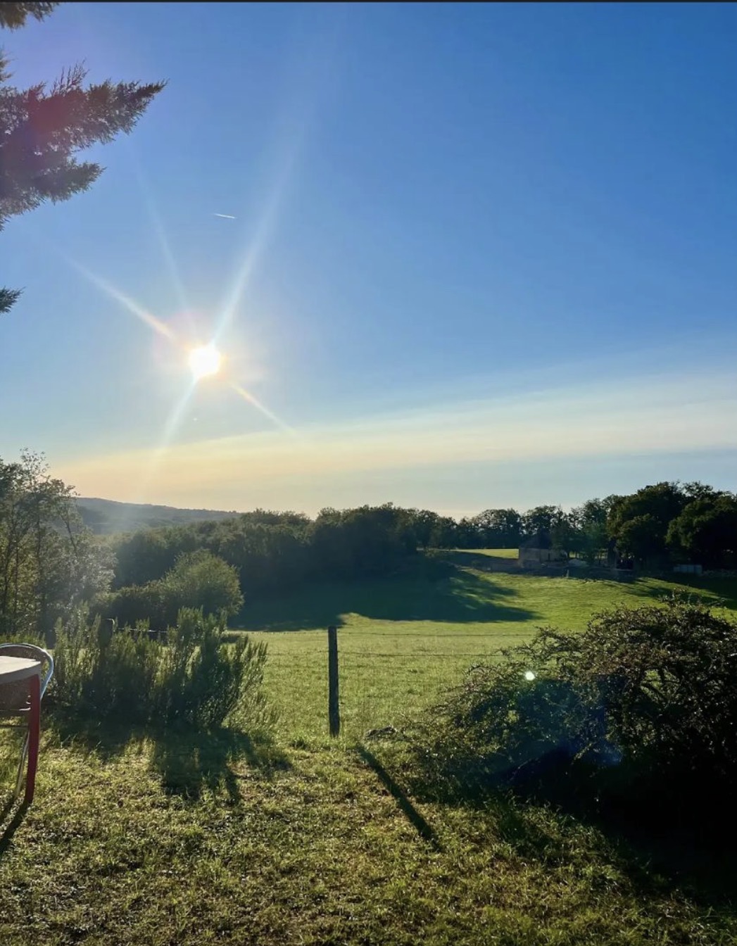 Point de vue sur la vallée en Périgord